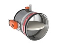 [CR120-BFLT230-100] CR120+BFLT230 - ronde brandklep met 230V motor (⌀100 mm)