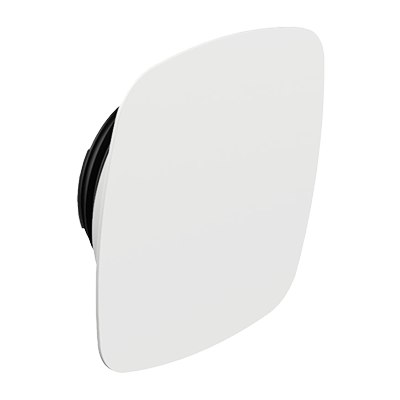 Bouche design Uniflex ø125 mm - Carré courbé
