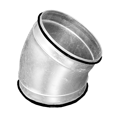 Bocht 30° met rubber