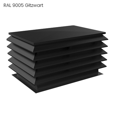 Gelakte aluminium dakkap